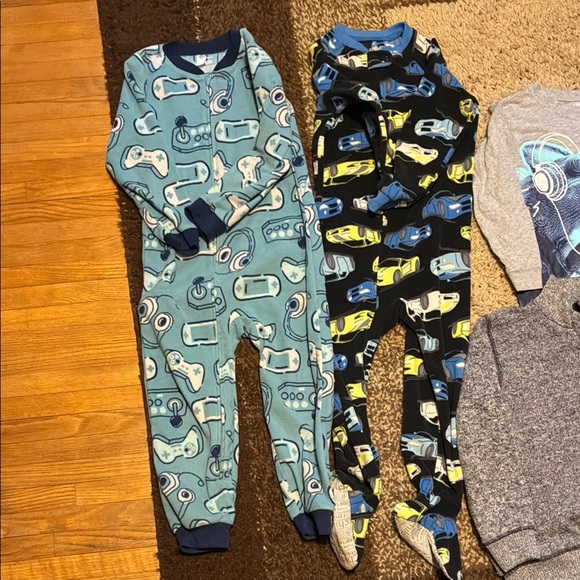 Assorted Blue and Gray Pajama Sleepers, Sweaters and Shirts - Picture 2 of 13